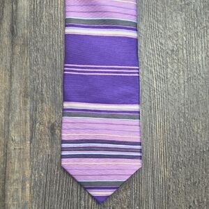 Ted Baker Purple and Pink Striped Tie